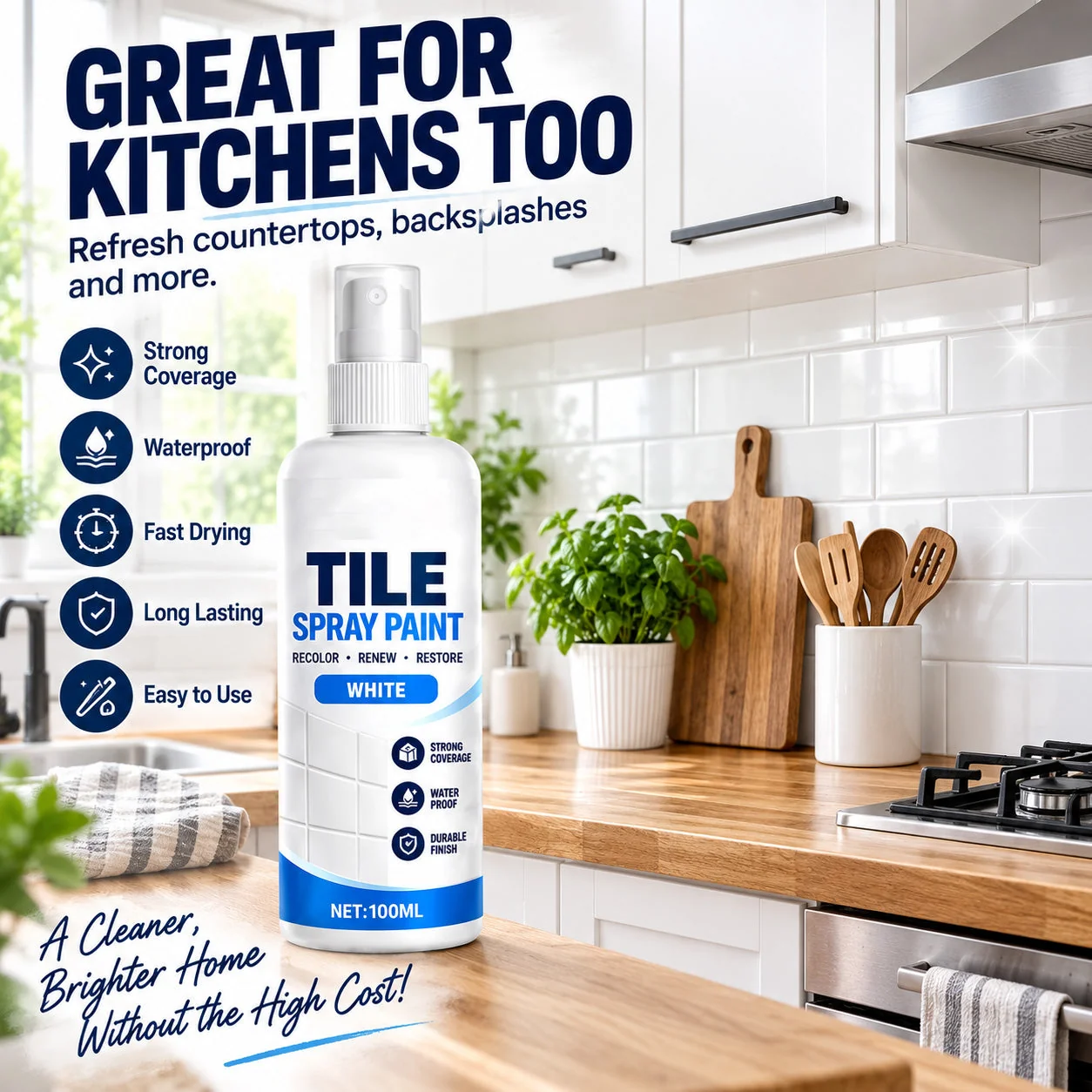 🎨 Tile Renewal Spray Paint | 100ml 3 Colors product image 16