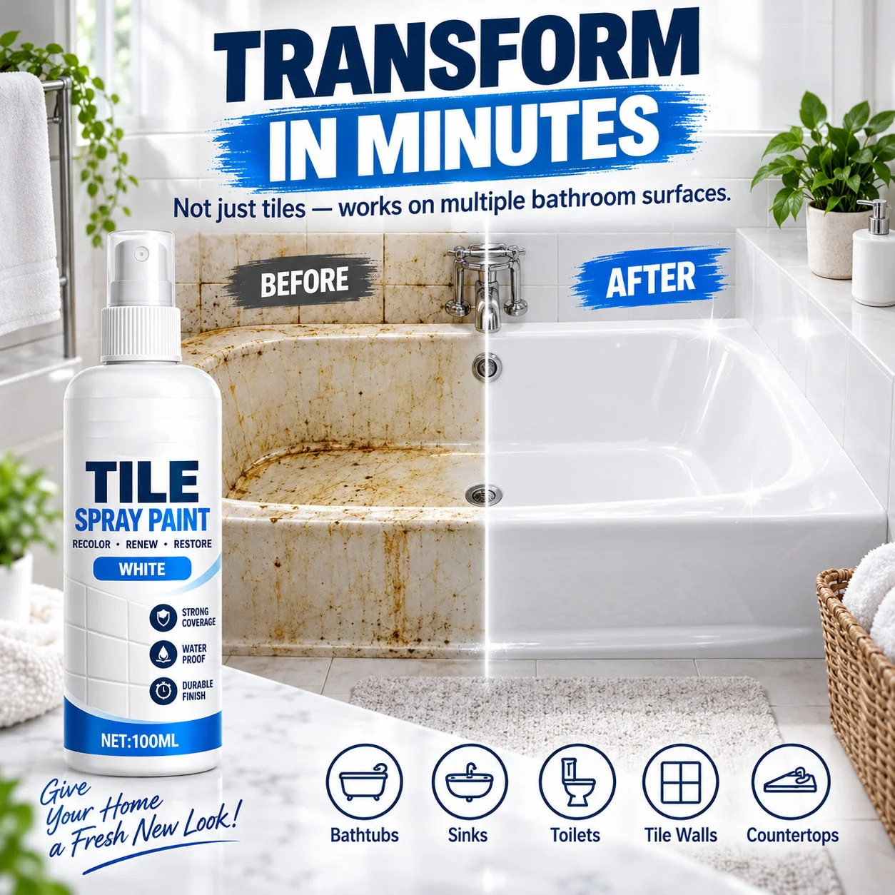 🎨 Tile Renewal Spray Paint | 100ml 3 Colors product image 11
