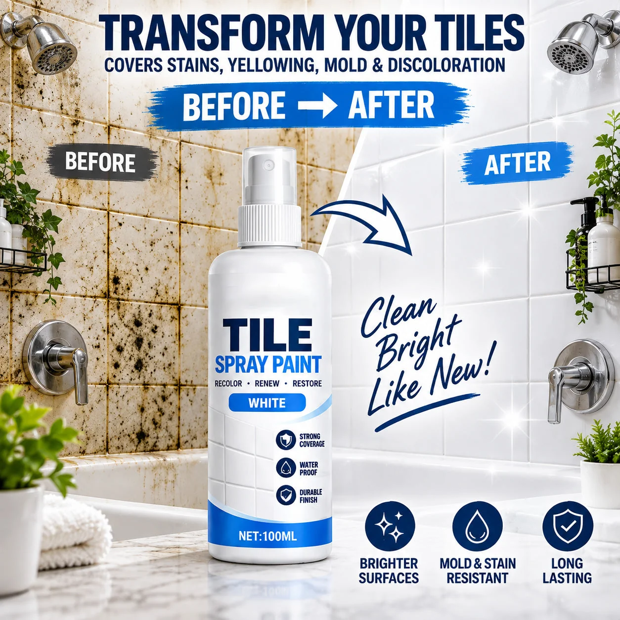 🎨 Tile Renewal Spray Paint | 100ml 3 Colors product image 10