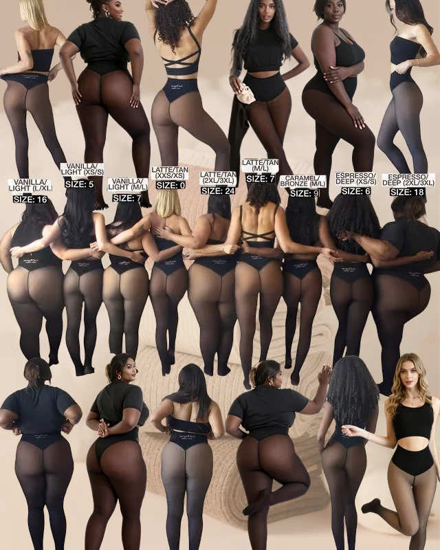 Inclusive fit fleece lined tights