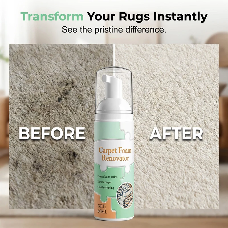 Carpet stain cleaner before and after