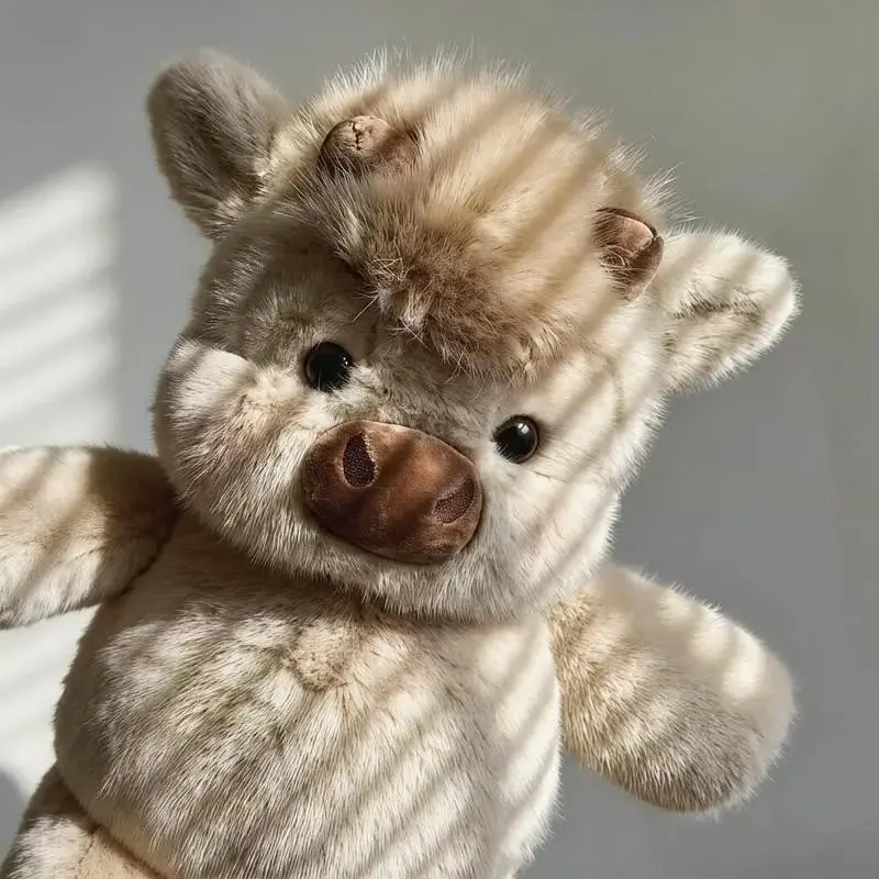 Highland Cow plush toy huggable soft stuffed animal gift