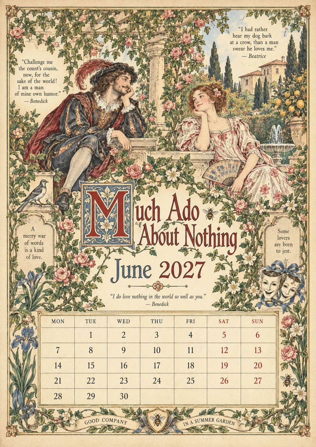 June — Much Ado About Nothing