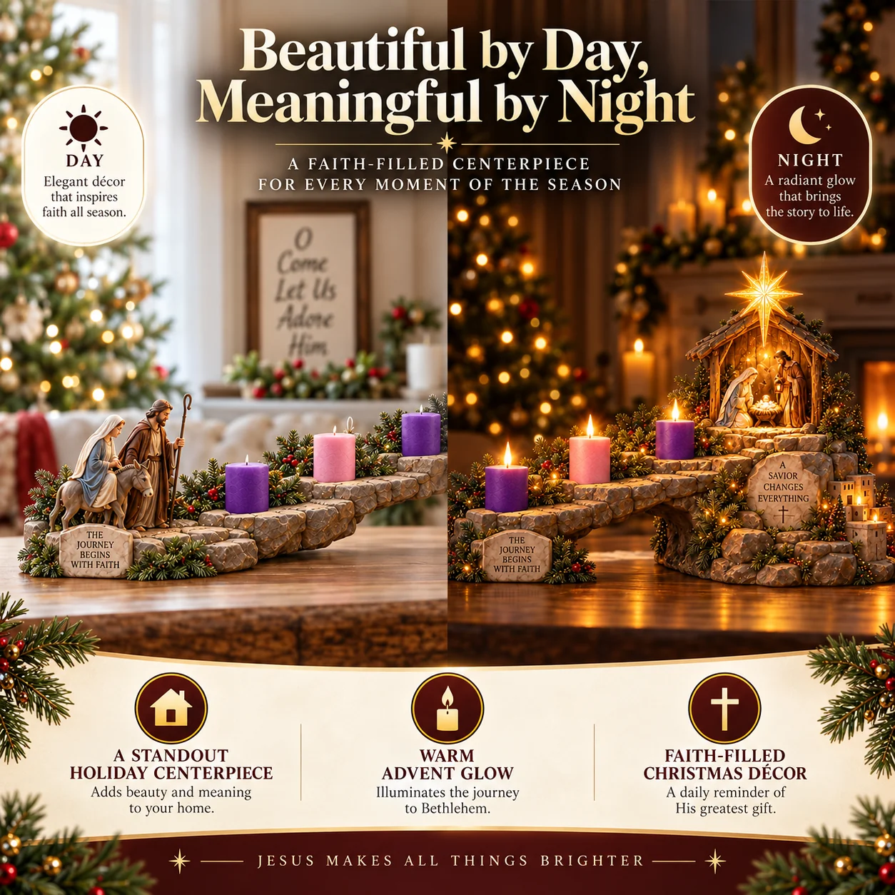 Journey to Bethlehem beautiful by day meaningful by night