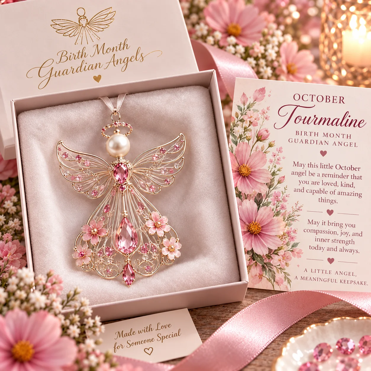 October Tourmaline Birth Month Guardian Angel