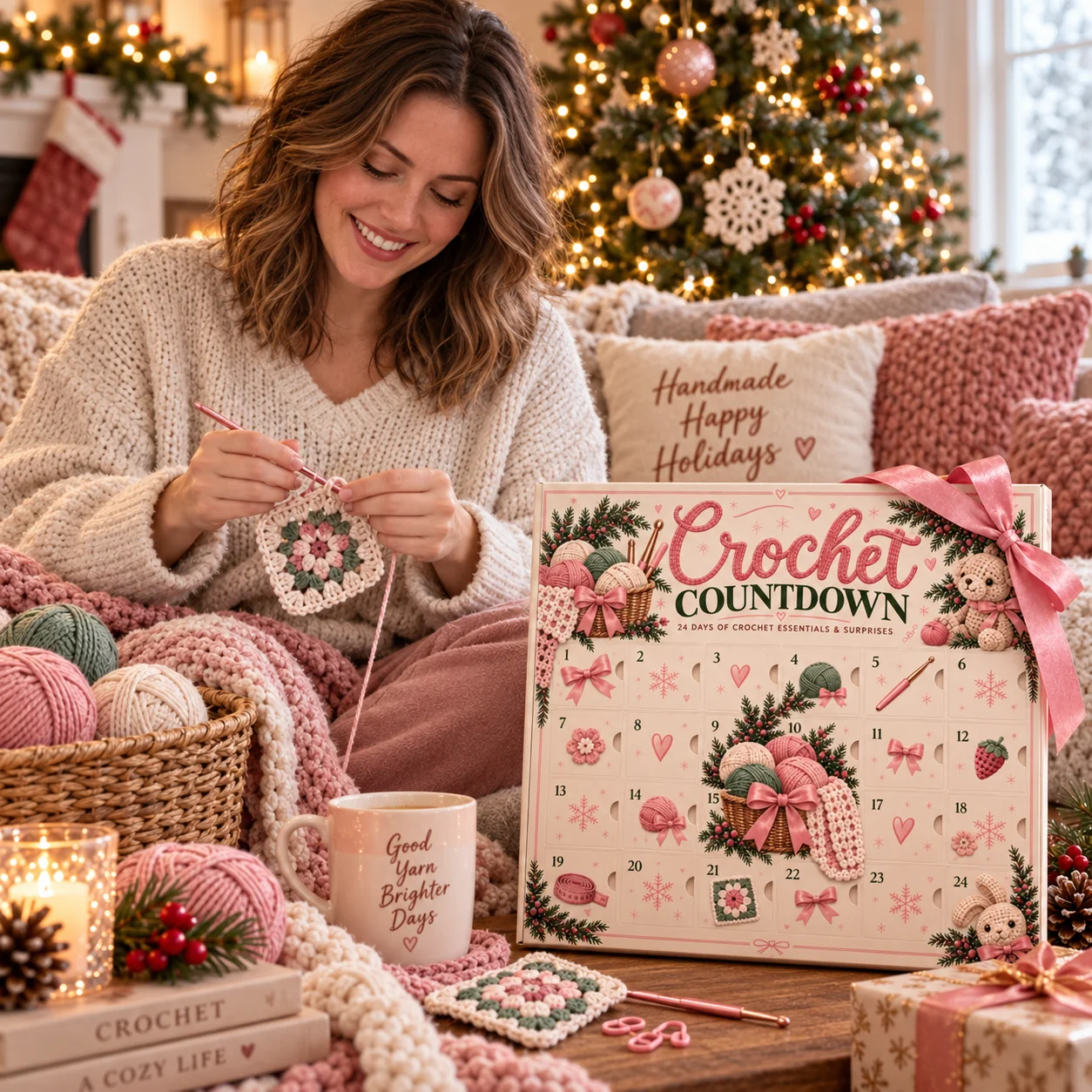 Crochet Advent Calendar Christmas gift for crafters