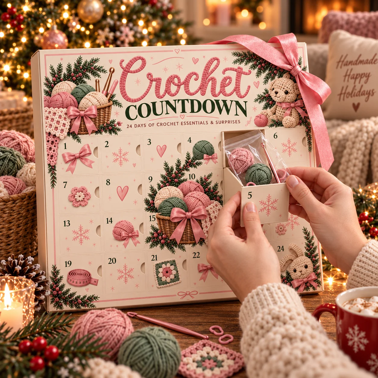 24 door crochet Christmas countdown