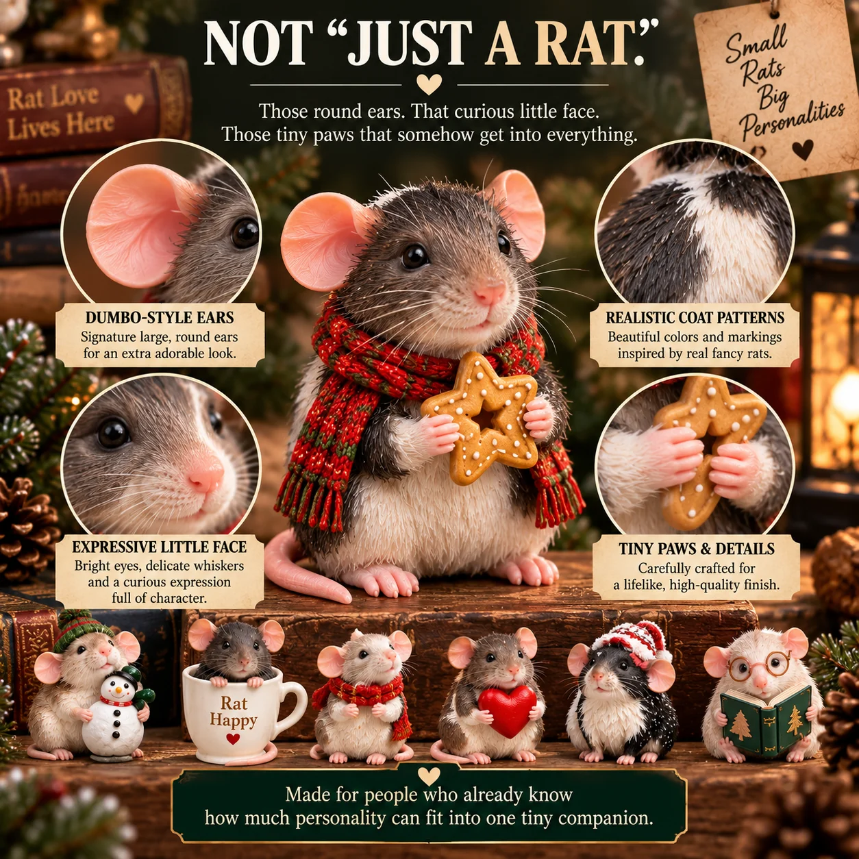 Fancy Rat realistic details