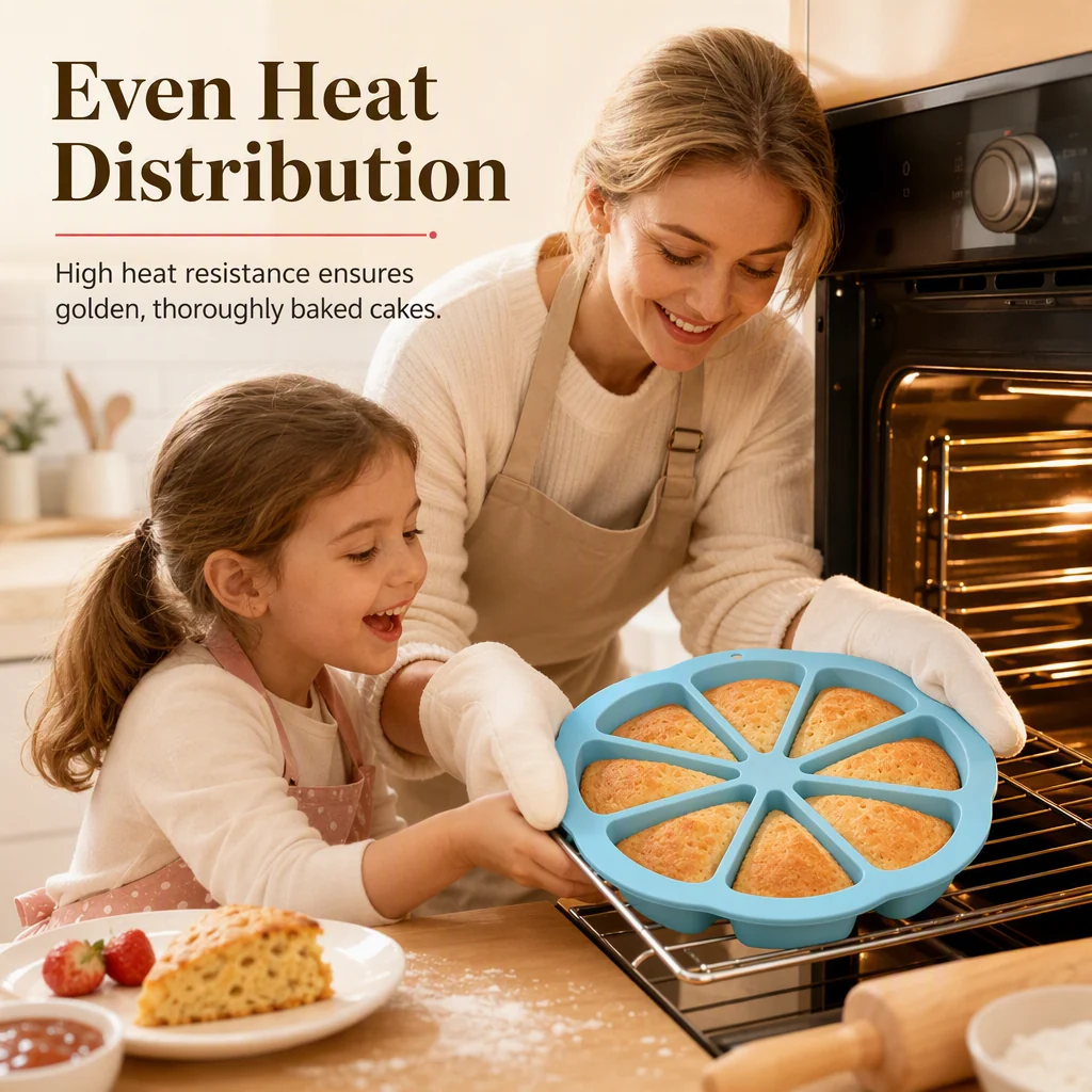 Flexible silicone cake mold release