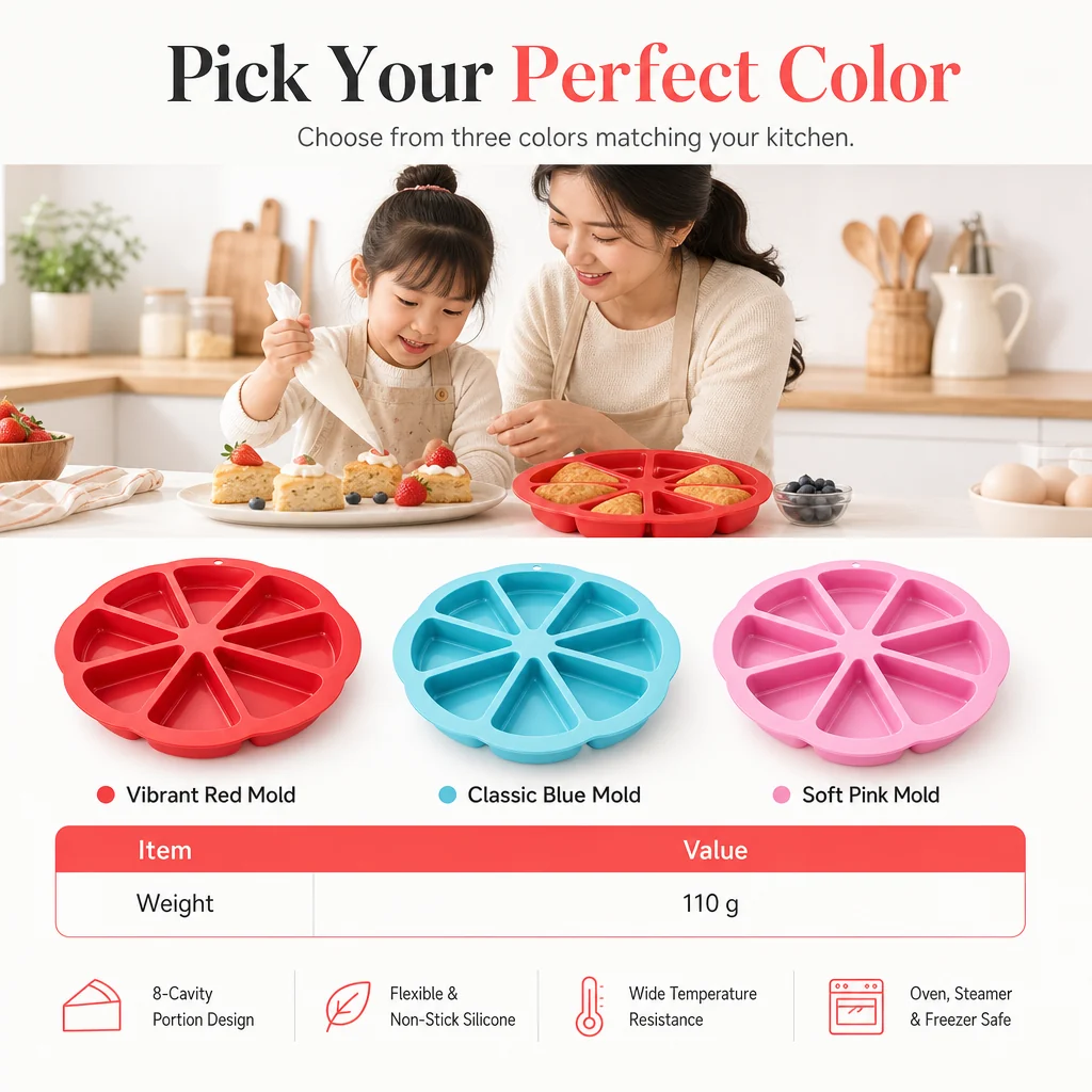 Silicone mold for chilled desserts