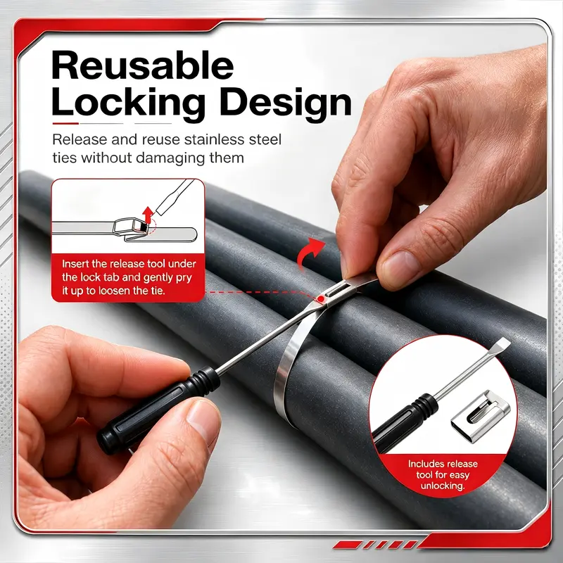 Cable tie fastening applications for automotive and outdoor projects