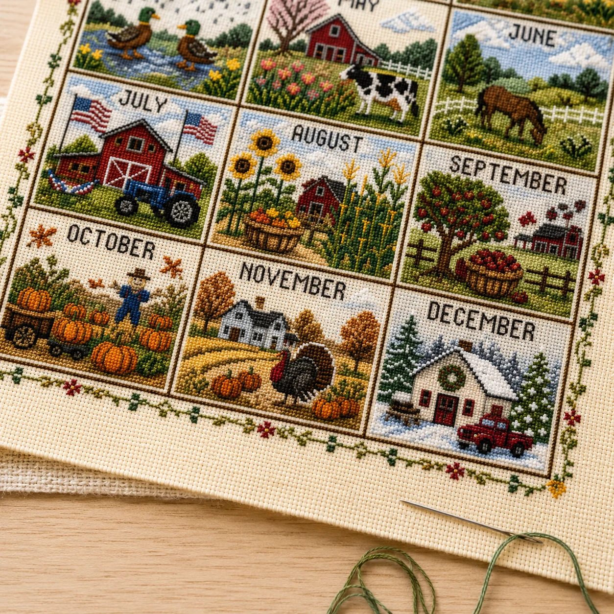Cross Stitch Seasonal Detail