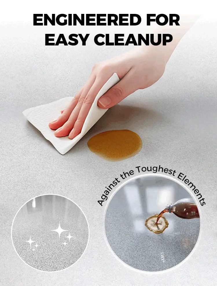 Floor coating designed for easier everyday cleanup