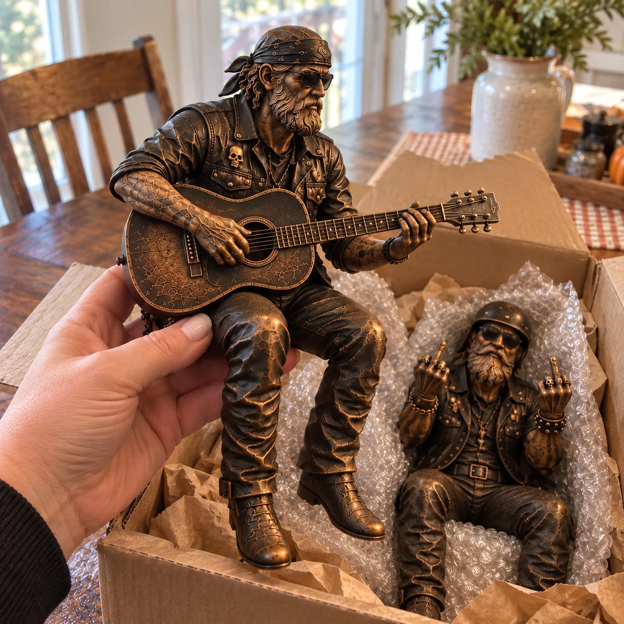 Biker shelf sitter unboxing photo