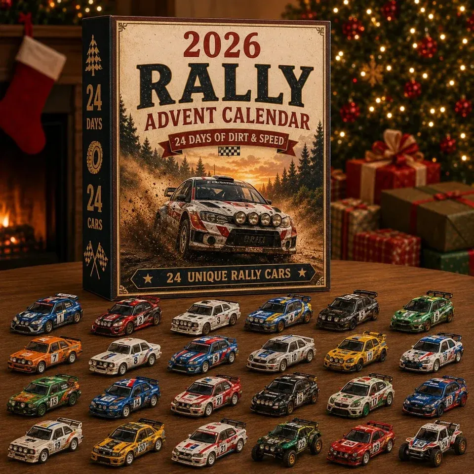 Rally Advent Calendar displayed in a bright Christmas home