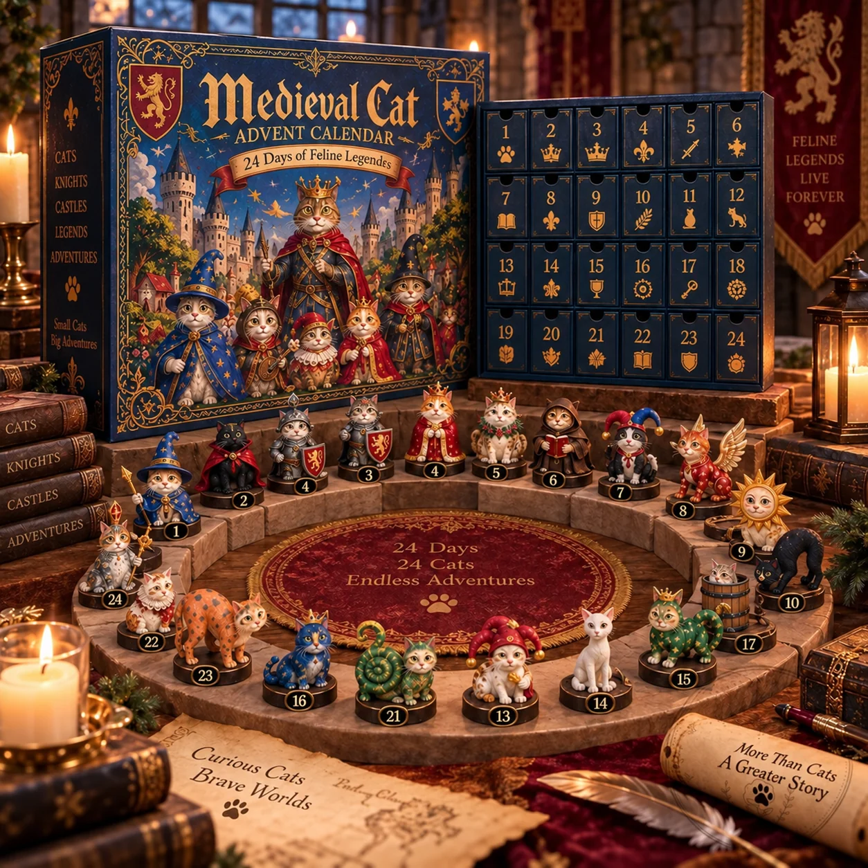 🐈🏰 Medieval Cat Advent Calendar 2026 – 24 Days of Feline Legends