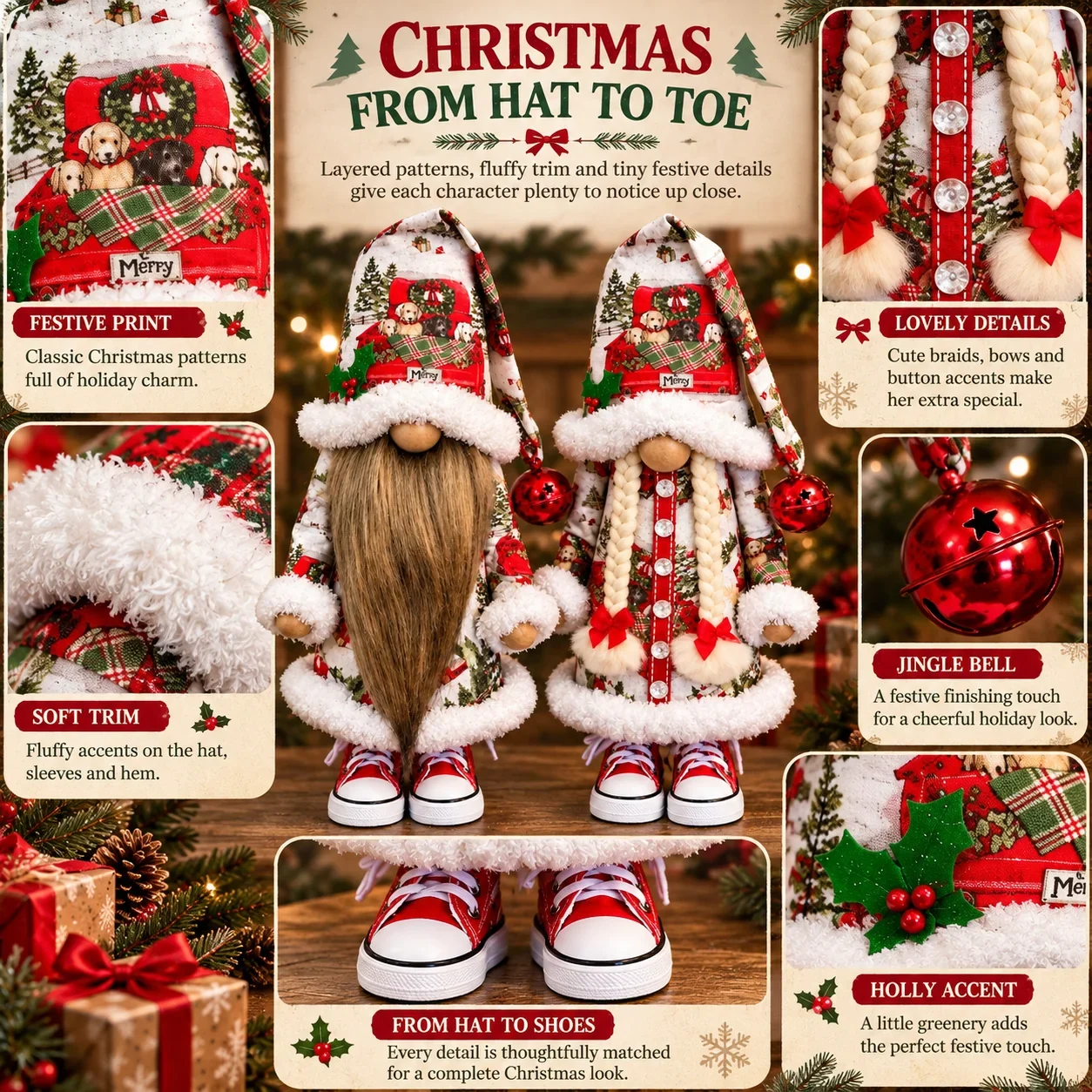 Christmas dwarf couple detail guide