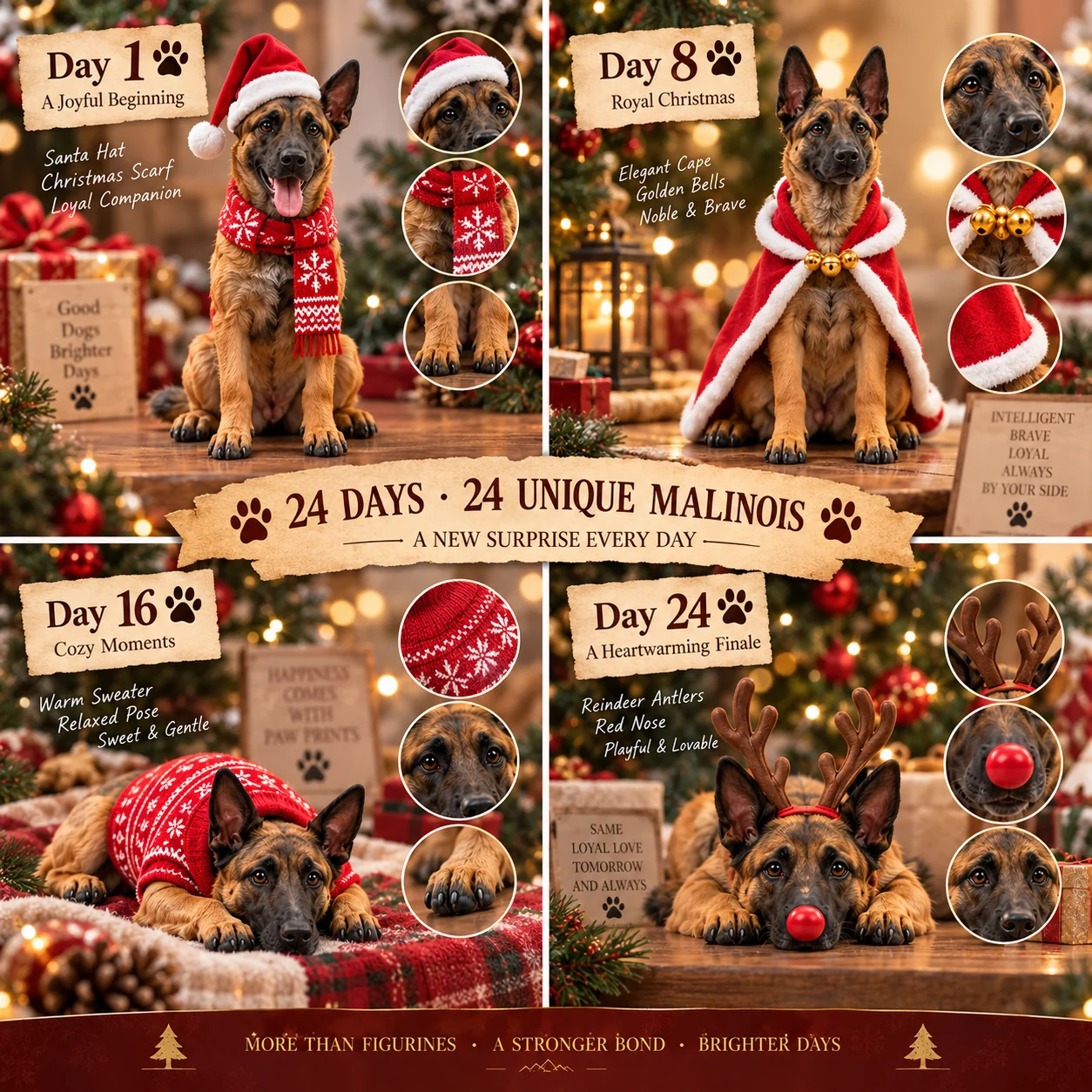 Belgian Malinois collection journey from Day 1 to Day 24