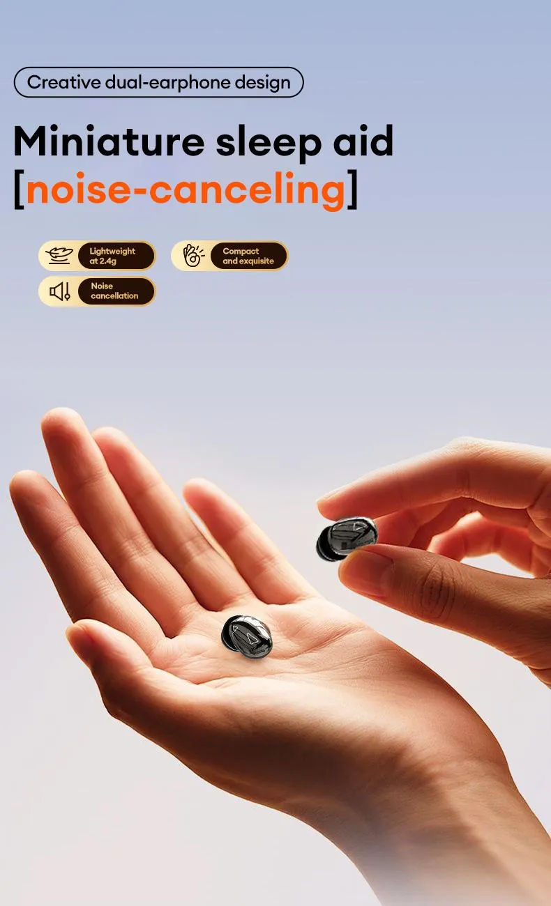 GT630S Bluetooth Wireless Earbuds with Chargeable Power Bank Case, 4 Earbuds, Clip-On Design, Noise Cancellation, Water Resistant, Reverse Phone Charging, Audio for Sports & Sleep, Android & iOS Compatible