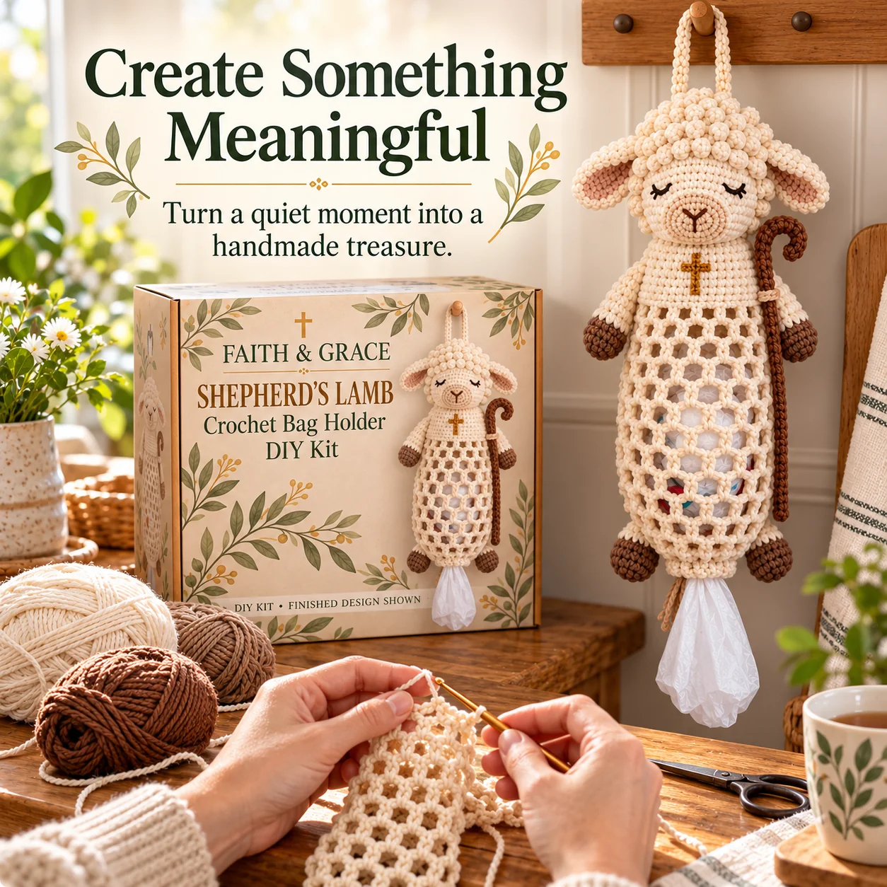 Guardian Angel crochet DIY kit gift