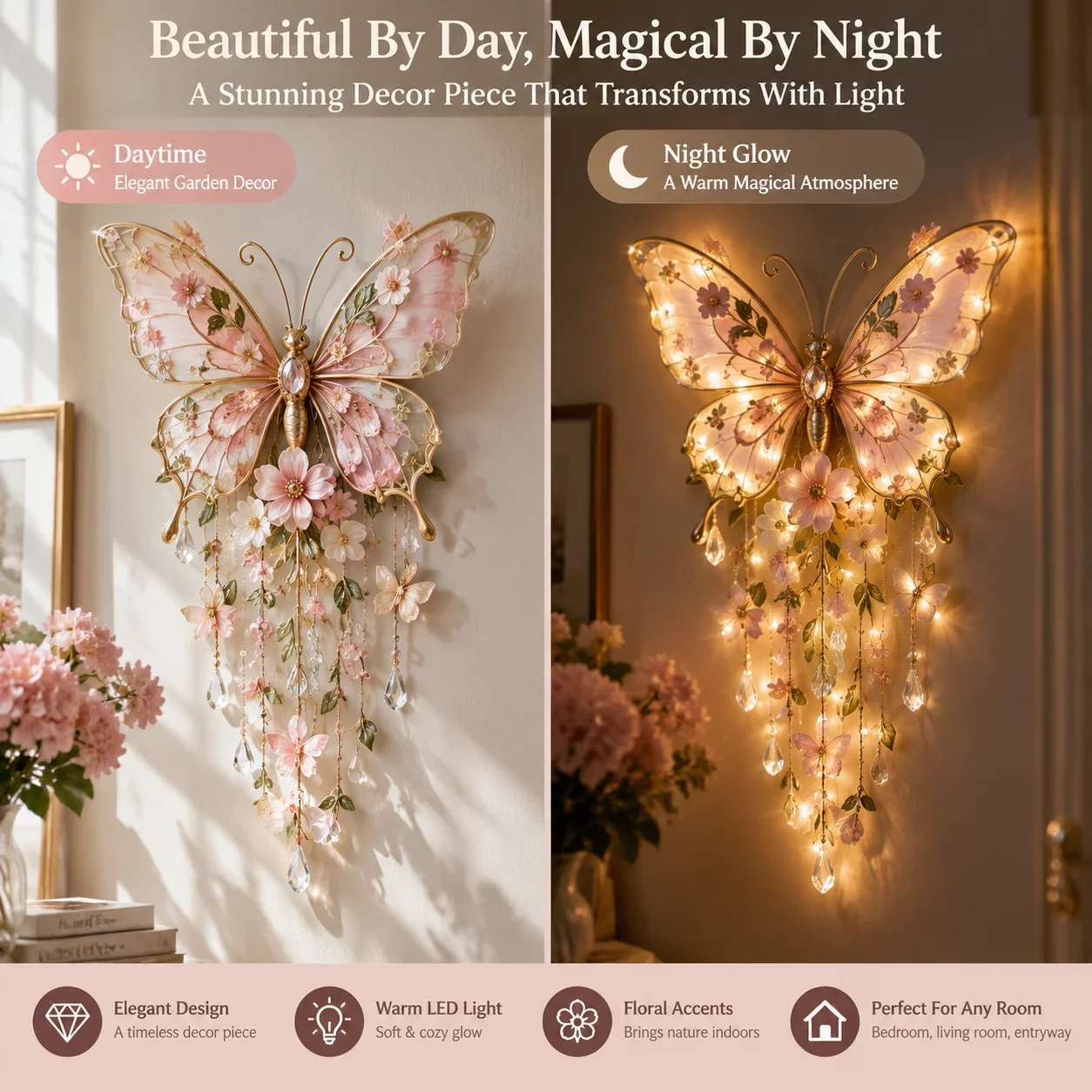 Butterfly Light Day and Night