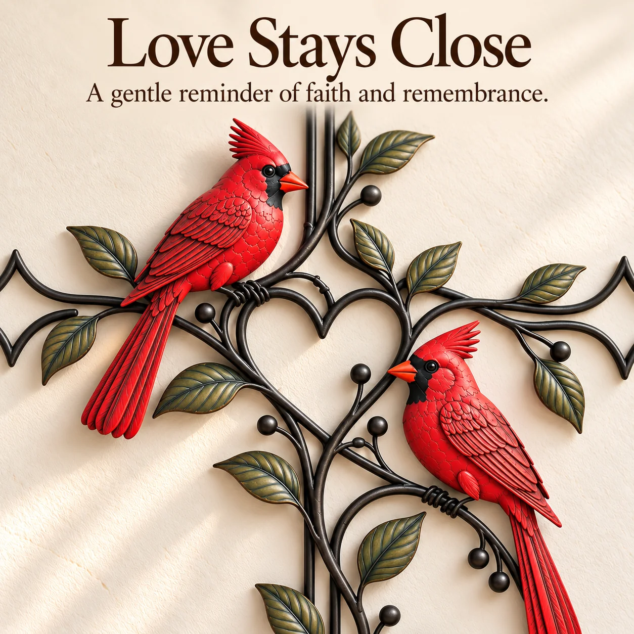 Cardinal Cross close-up