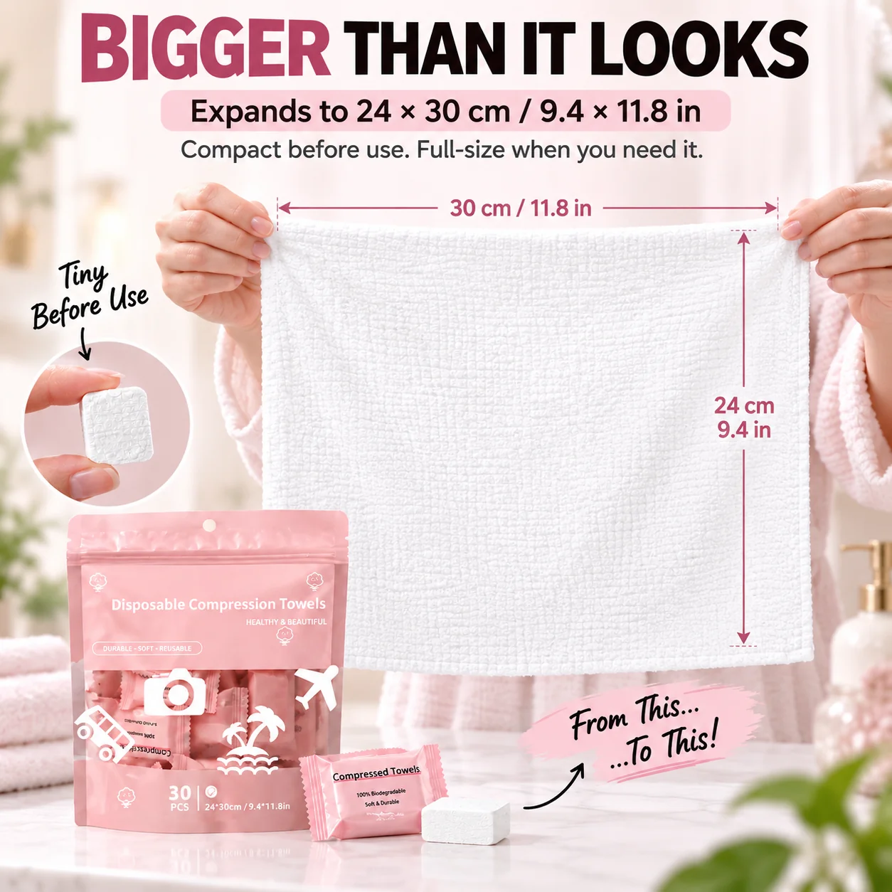 Compressed Towel Expansion