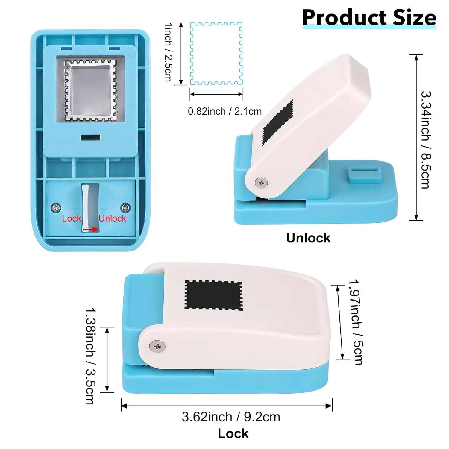 Postage stamp punch product overview