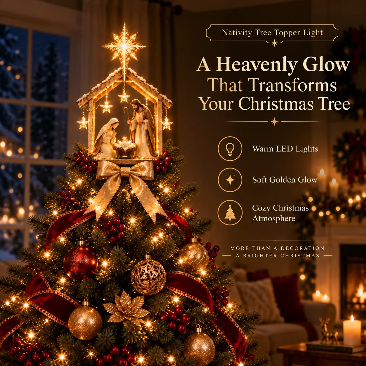 Glowing Bethlehem Star Christmas Tree