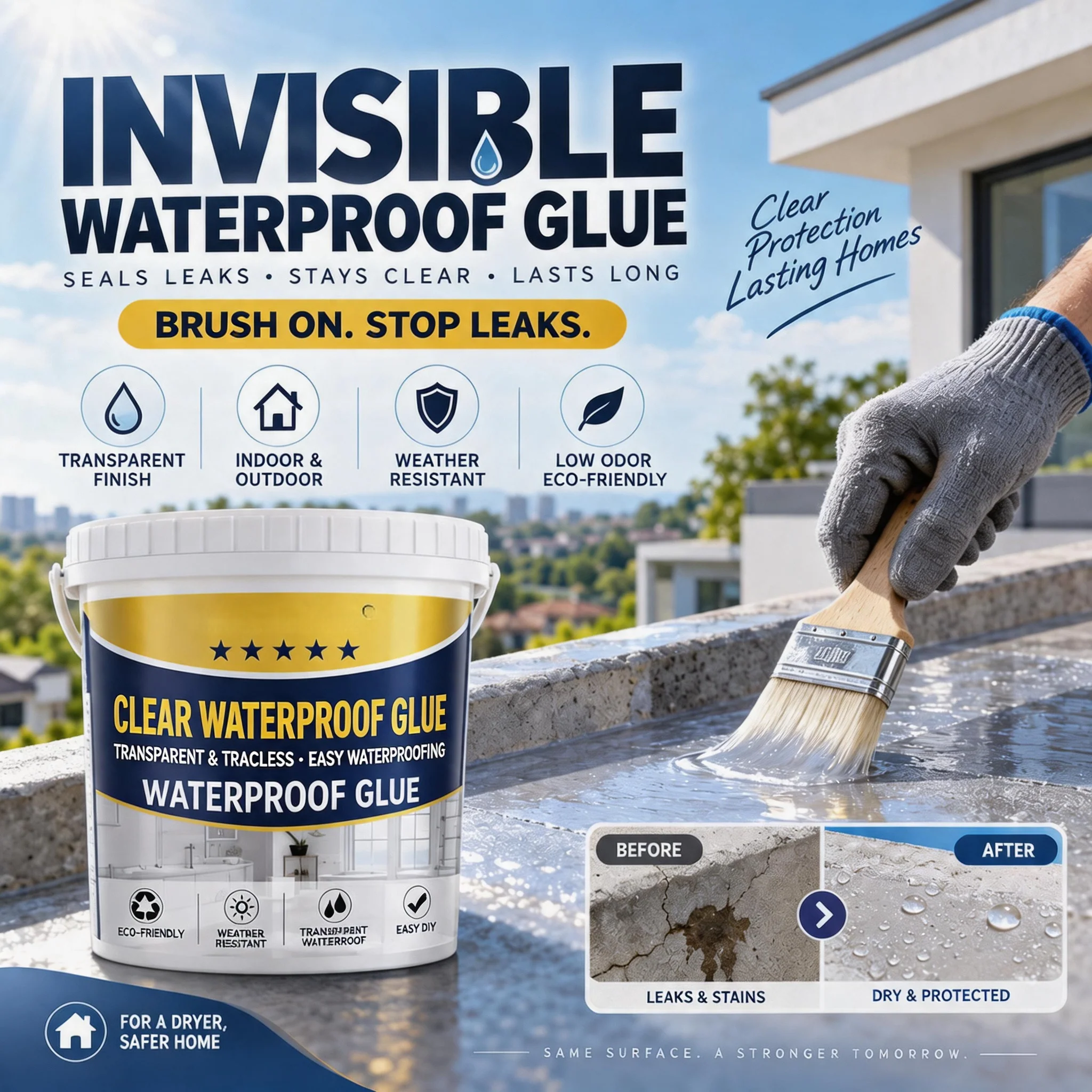 Transparent Waterproof Sealant Coating