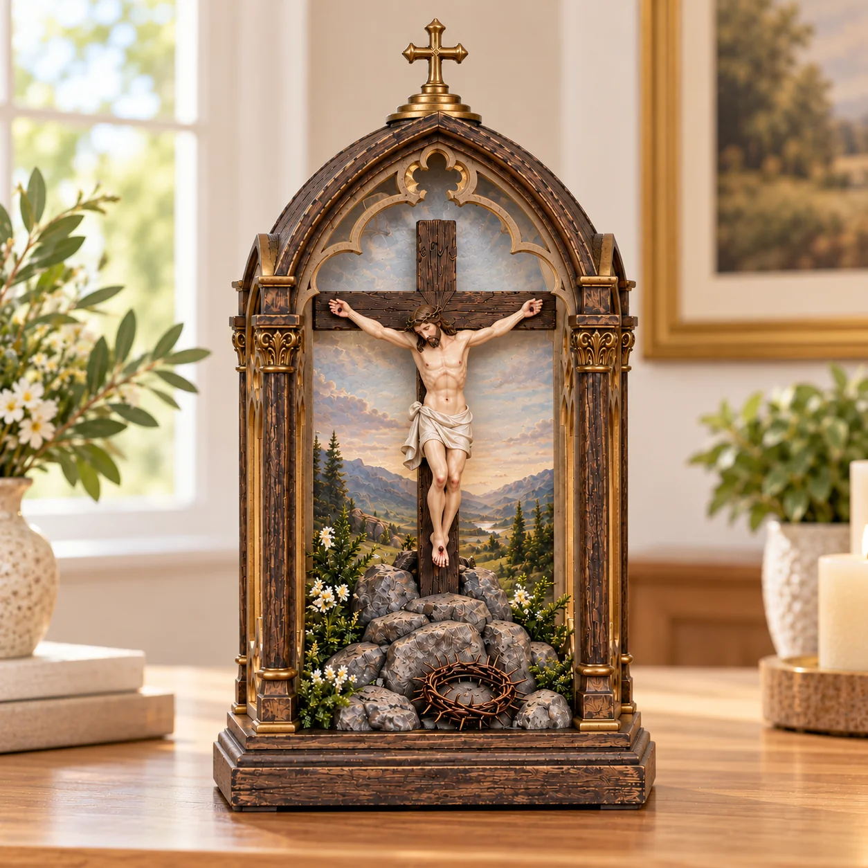 Calvary devotional shrine during daytime