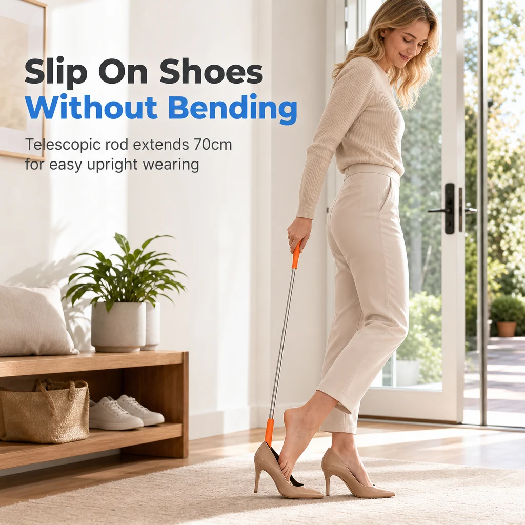 👞 Telescopic Long Shoe Horn | 70cm Reach detail 3