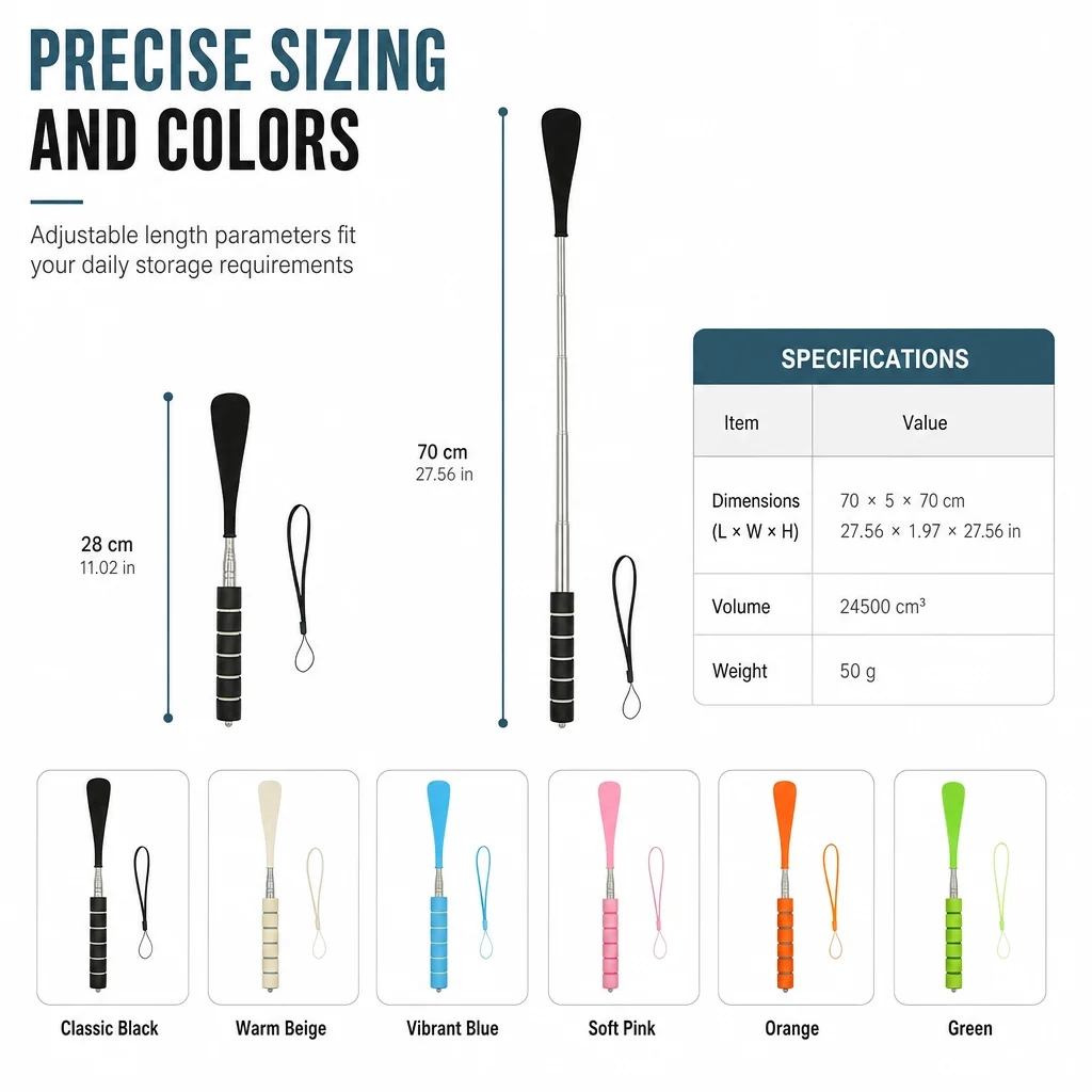 👞 Telescopic Long Shoe Horn | 70cm Reach product image 6