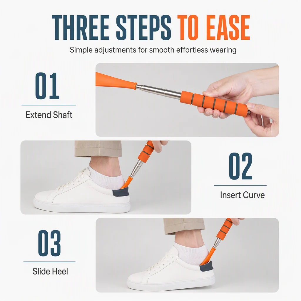 👞 Telescopic Long Shoe Horn | 70cm Reach product image 7