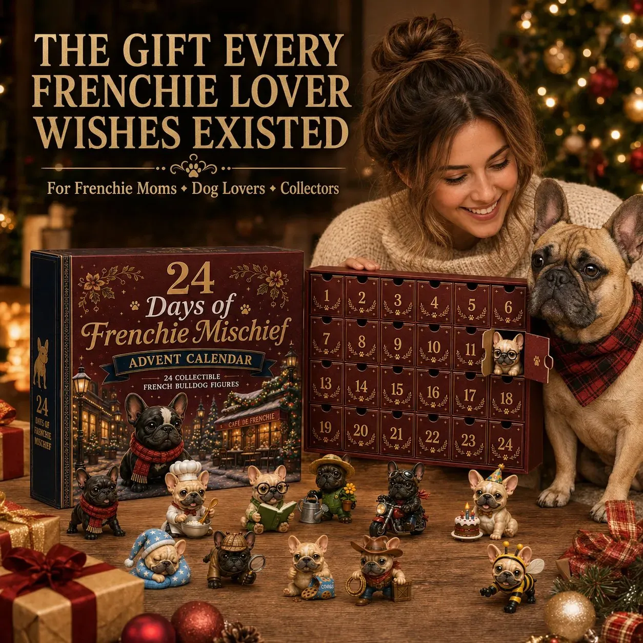 Frenchie advent calendar box