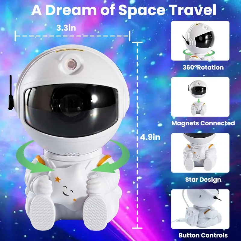 360 Degree Astronaut Galaxy Projector