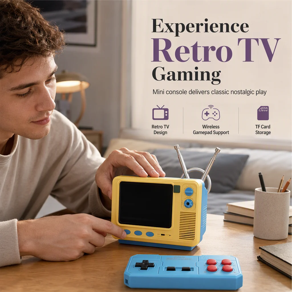 Retro Mini TV Game Console – Compact retro design