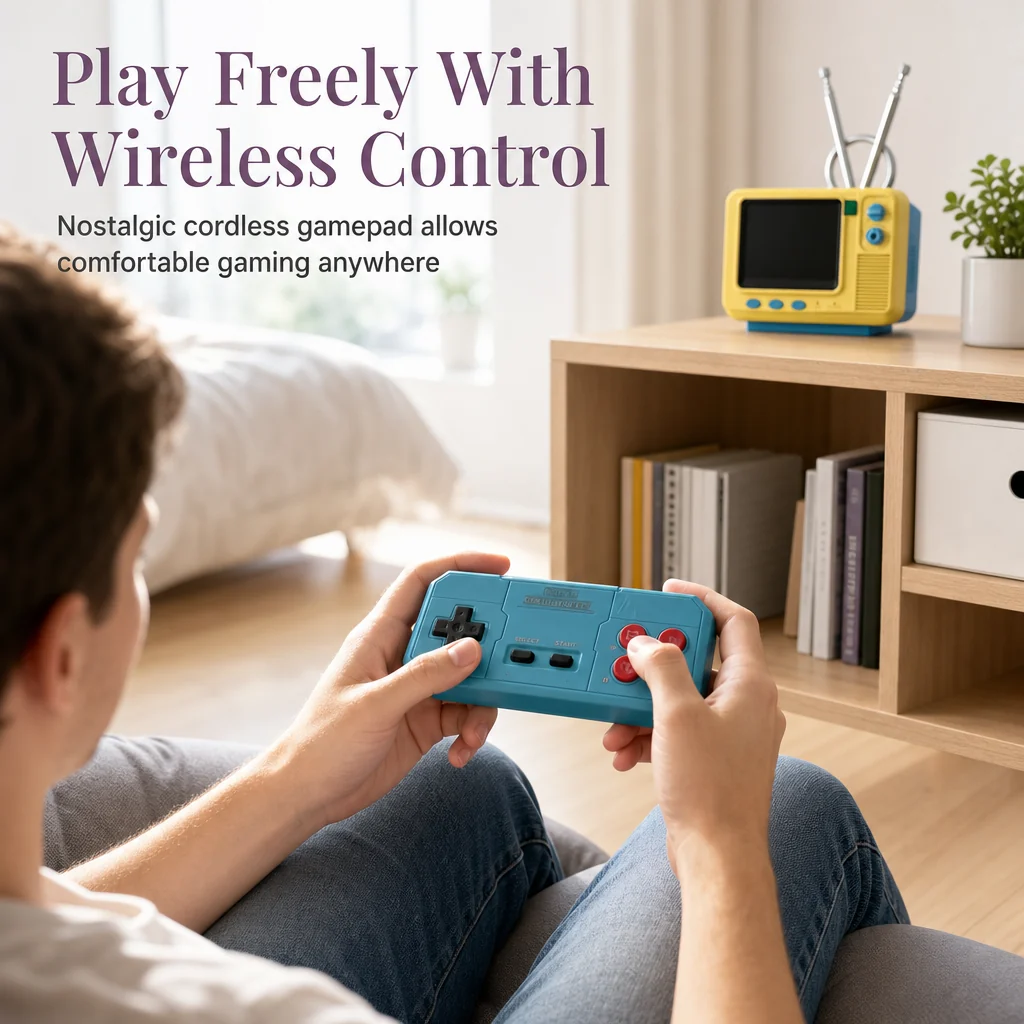 Retro Mini TV Game Console – External display option