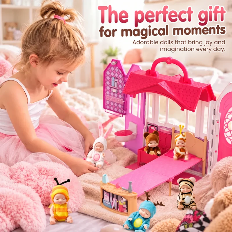 Mini Baby Dolls in Animal Outfits – Giftable presentation