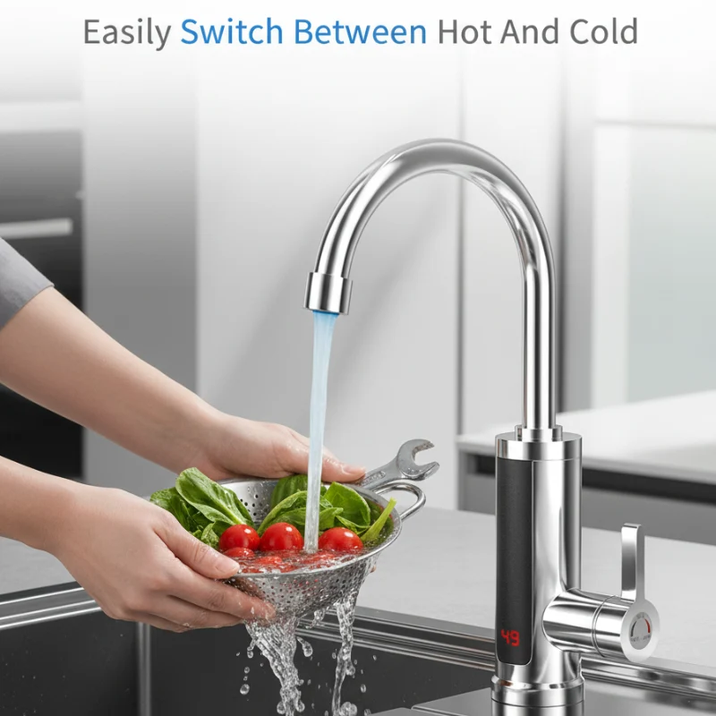 Electric Instant-Heating Faucet – Multiple spout styles
