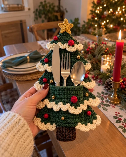 Tree cutlery holders by Ceolwynn