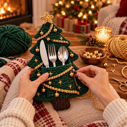 Tree Cutlery Holder Set - Free Preview