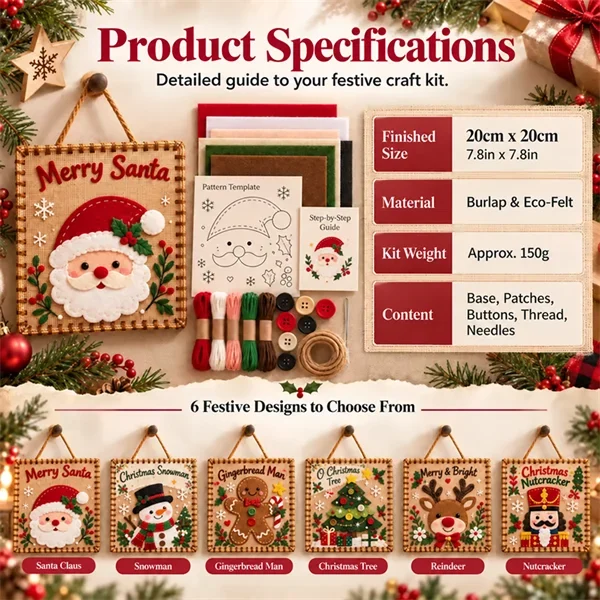 Christmas DIY kit supplies and packaging