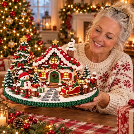 Crochet Christmas Winter Village Chalet Amigurumi Pattern - Digital PDF