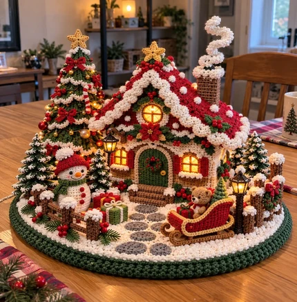 Winter village by Placida