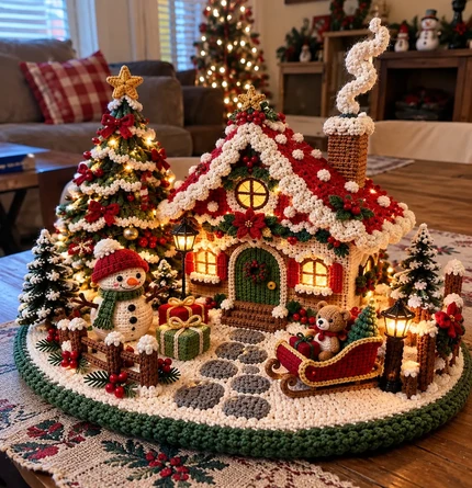 Winter village by Cunegonda