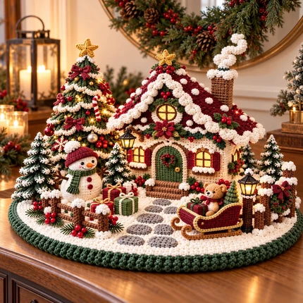 Winter Village Chalet - Free Preview enlarged