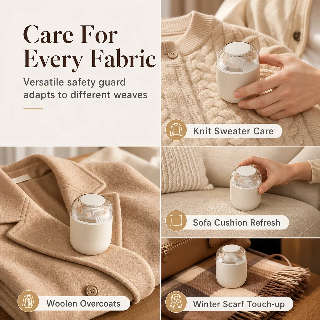 Fabric lint remover for sweaters and blankets