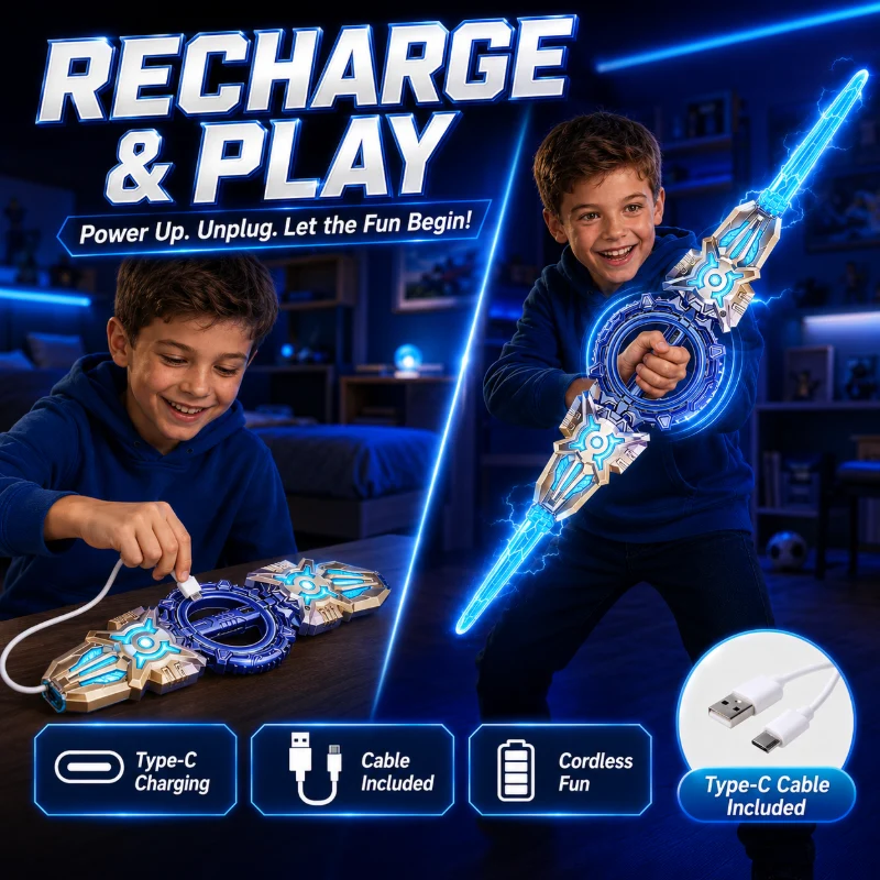Type C rechargeable LED sword