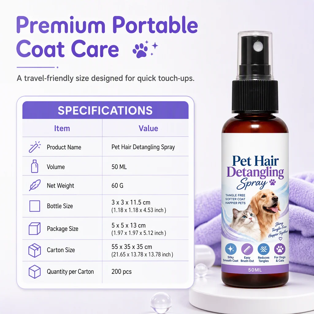 Pet detangling and grooming spray – product image 7
